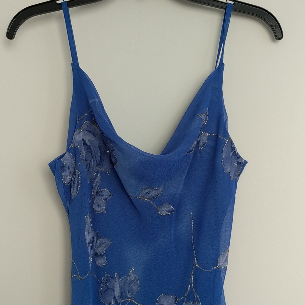 A line dress Charlotte Russe blue beaded